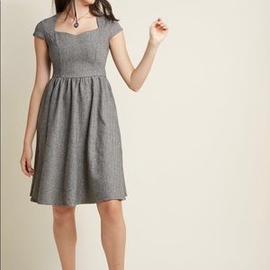 NWT Modcloth Banned Bold Me Over herringbone dress